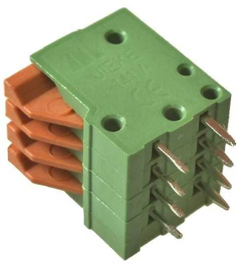 KF141V 4 kontaktų bevaržė PCB jungtis