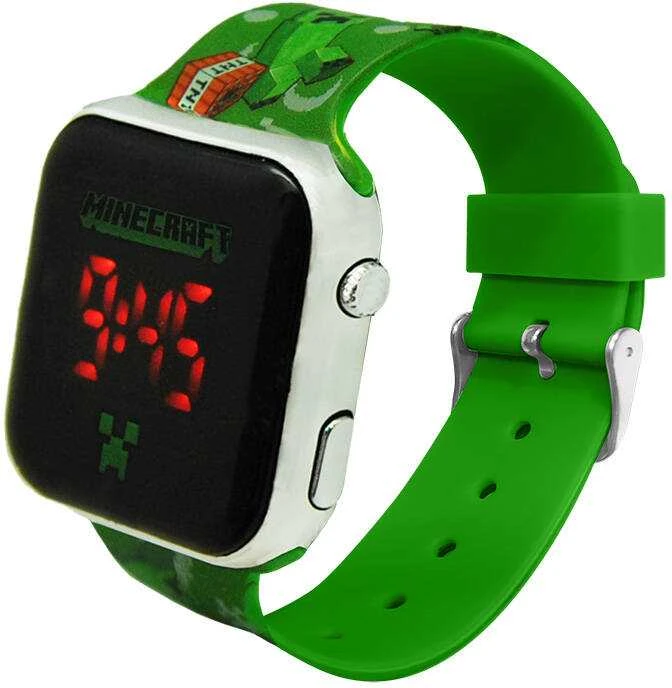 Kids Licensing Minecraft LED Laikrodis