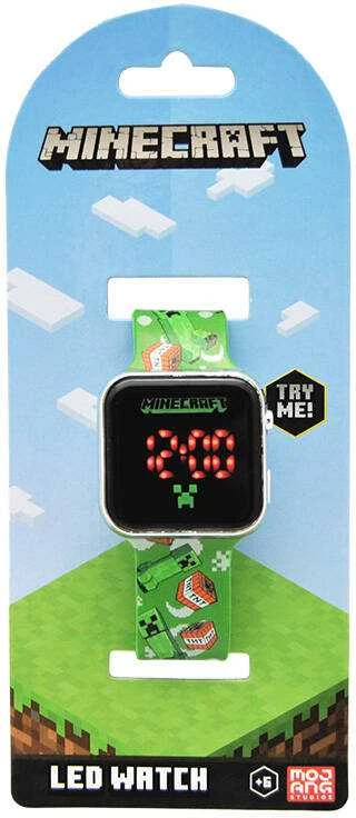 Kids Licensing Minecraft LED Laikrodis