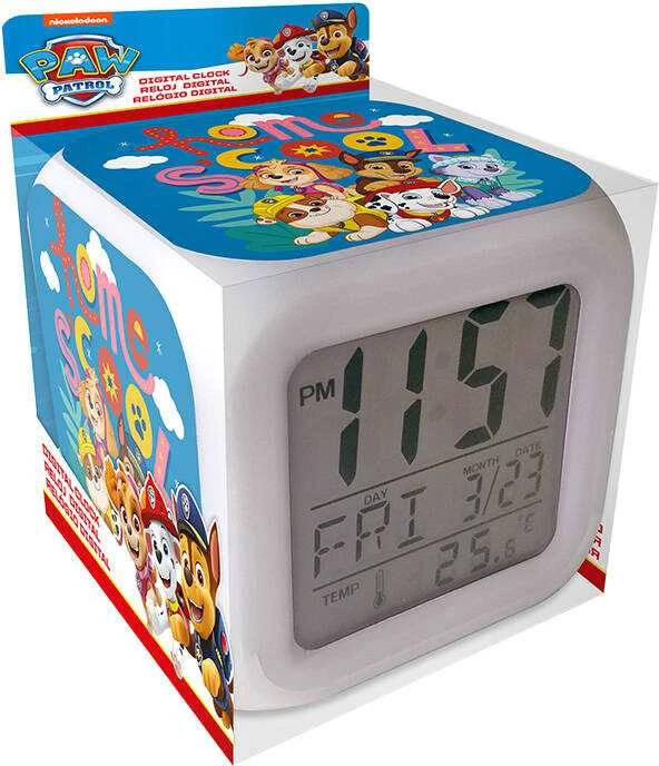 Kids Licensing Paw Patrol Skaitmeninis žadintuvas su žadintuvu 8x8x8 cm Paw Patrol