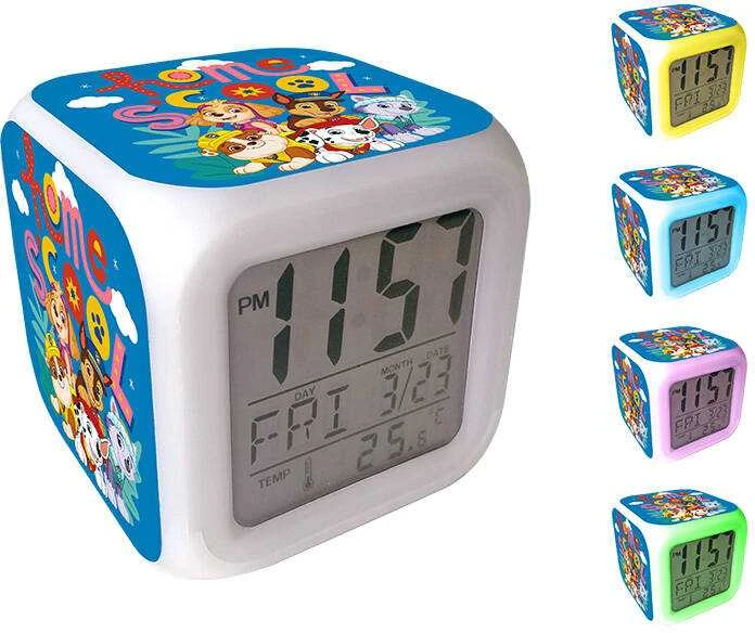 Kids Licensing Paw Patrol Skaitmeninis žadintuvas su žadintuvu 8x8x8 cm Paw Patrol