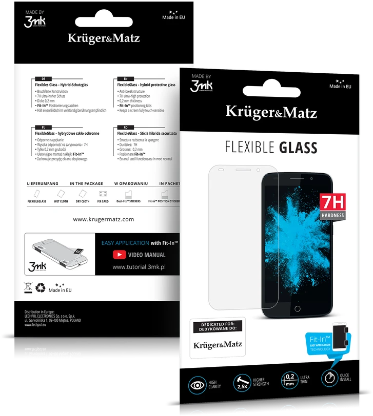 Kruger & Matz Hard Kieto stiklo „KrugerMatz“ FLOW 5+ modeliui