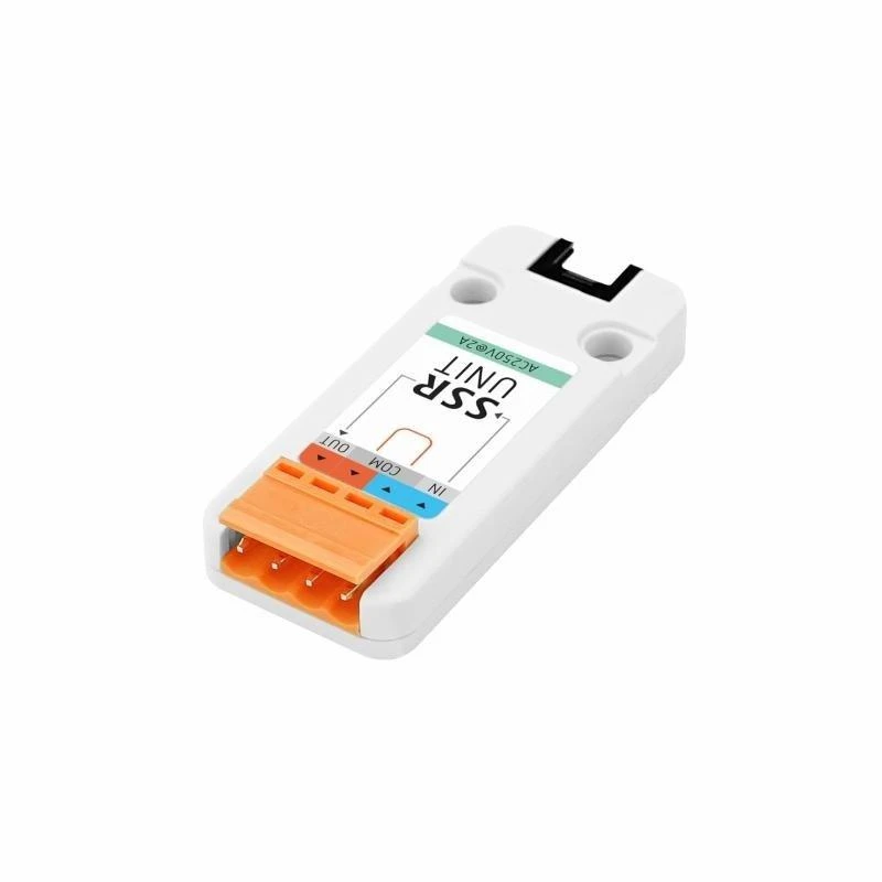 M5Stack SSR modulis su oranžine kontaktų jungtimi