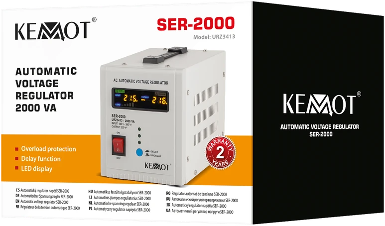 Kintamosios įtampos stabilizatorius Kemot SER-2000 2000VA