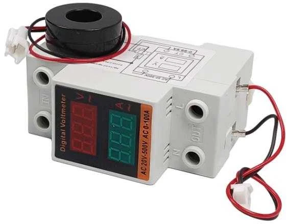 P06S-100 elektros energijos matuoklis su LED ekranu