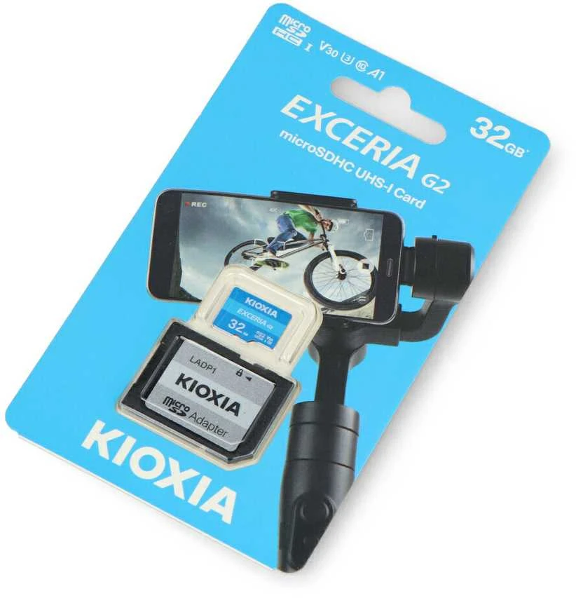 Kioxia Exceria G2 32GB atminties kortelė su adapteriu