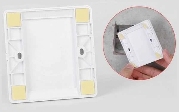 Oem Kištukinio lizdo dangtelis - lizdo kištukas su rėmeliu - 85x85mm - baltas