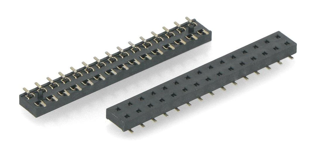 Dvieilis 2x15 kontaktų lizdas 2.54mm