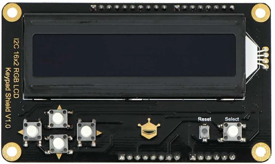 DFRobot DFR0936 LCD ekranas su integruotais mygtukais