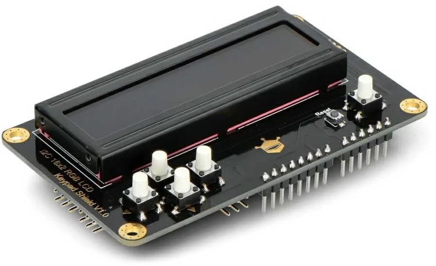 Klaviatūros priedėlis v1.0 - Arduino ekrano modulis - RGB tekstas - DFRobot DFR0936