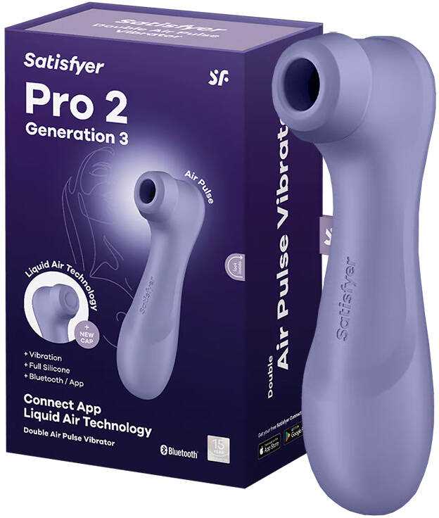 Satisfyer – Pro 2 Generation 3 App Controlled Alyvinė