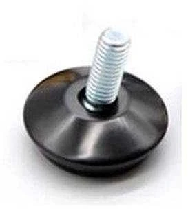 Oem Kojelė su jungtimi 35x18mm juoda - baldų kojelė M8 - reguliuojama koja baldams