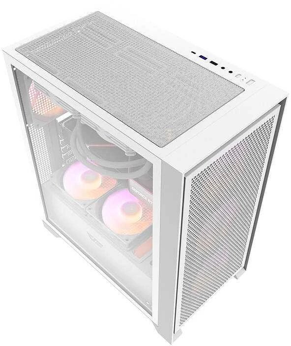 Kompiuterio dėklas Darkflash DRX70 MESH + 4 RGB ventiliatoriai (balti)