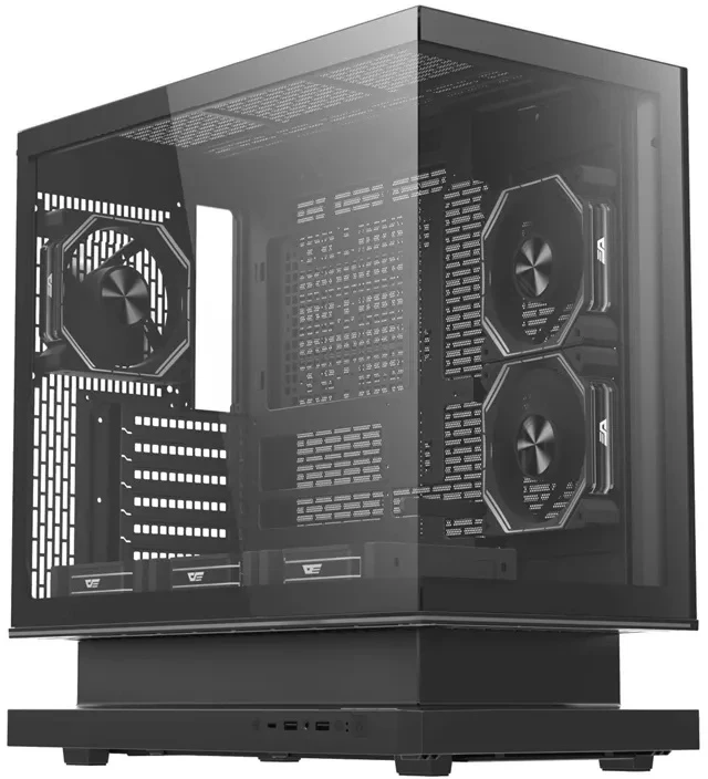 Kompiuterio dėklas DarkFlash F1 +6 Fans (Juodas)