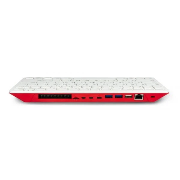 Raspberry Pi 400 galinių jungčių vaizdas