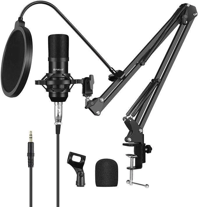 Kondensatoriaus mikrofonas Puluz PU612B Studio Broadcast