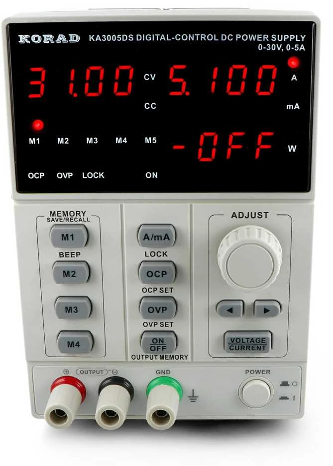 Korad KA3005DS laboratorijos maitinimo šaltinis 0-30V 5A