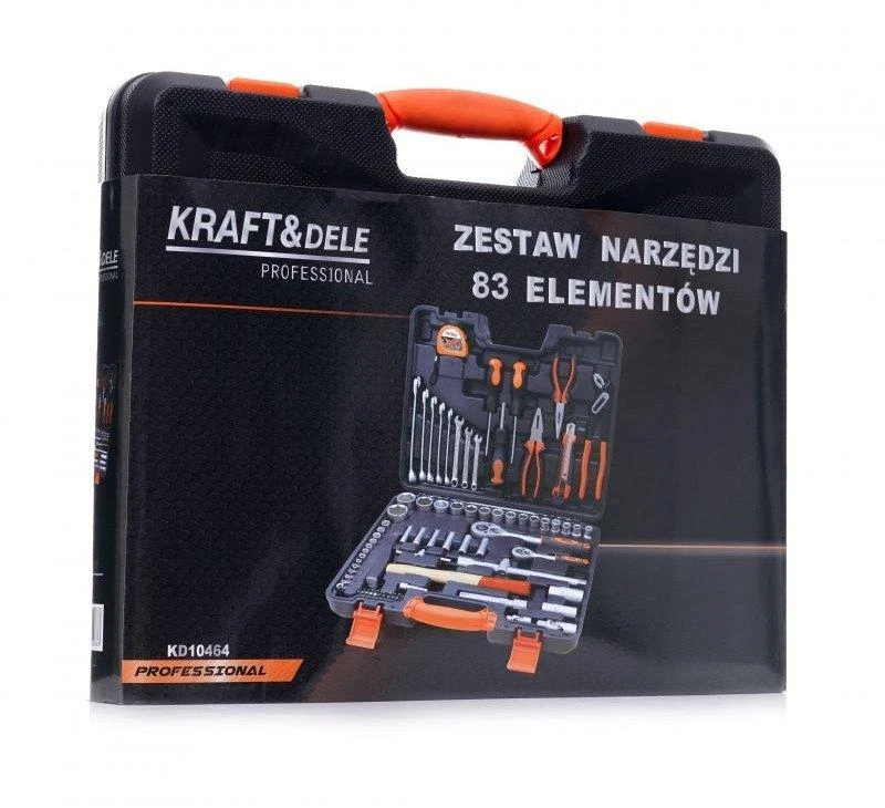 Kraftdele Professional Kraft &amp; Dele įrankių rinkinys KD10464 – 83 elementai
