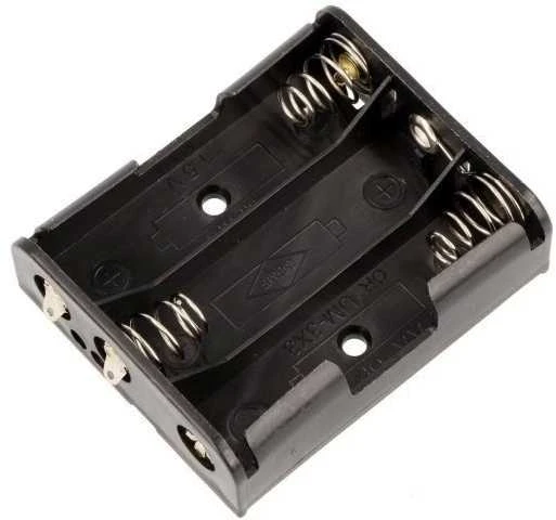 Oem Krepšelis 3xAA (R6) baterijoms su laidais - plokščias atviras krepšys BH-331-3D