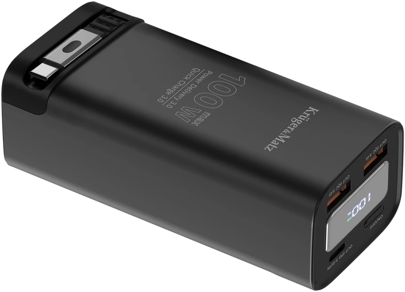 Kruger & Matz PowerBank KrugerMatz 20000 mAh ličio jonų išorinė baterija su QC ir PD funkcijomis