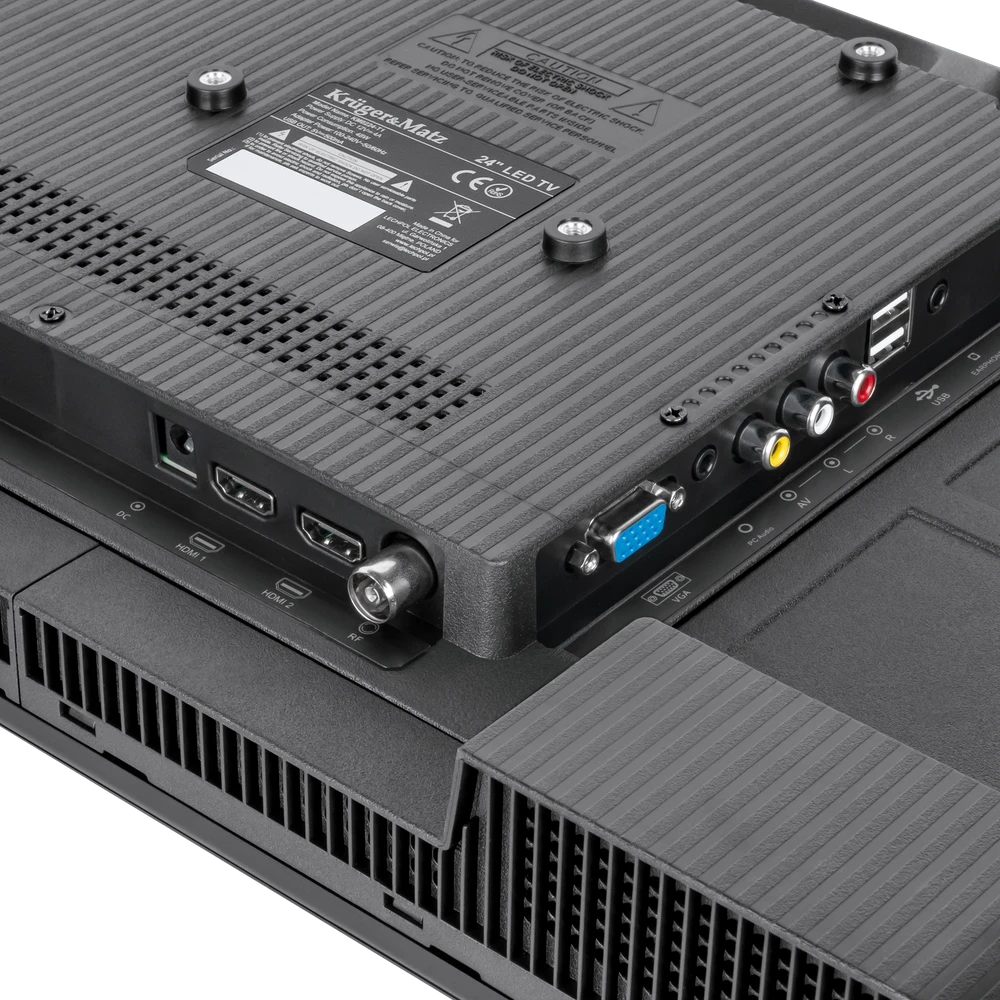 Kruger & Matz 24" HD DVB-T2 H.265 HEVC 230/12V
