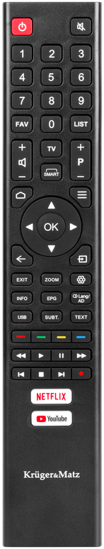 Kruger & Matz 32" HD išmanusis televizorius DVB-T2/S2 H.265 HEVC
