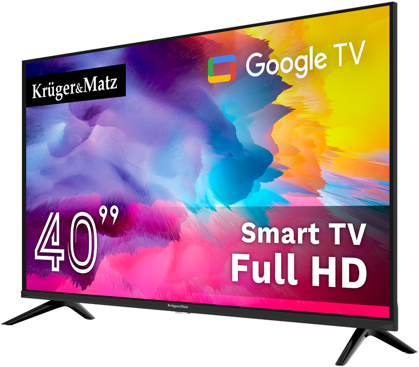 Televizorius Kruger & Matz 40" FHD Google TV DVB-T2/T/C H.265 HEVC TV