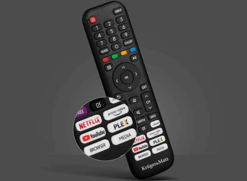 Kruger & Matz 40" FHD išmanusis DVB-T2/S2 H.265 Hevc televizorius