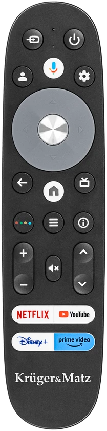 Televizorius Kruger & Matz 50" UHD Google TV DVB-T2/T/C H.265 HEVC TV