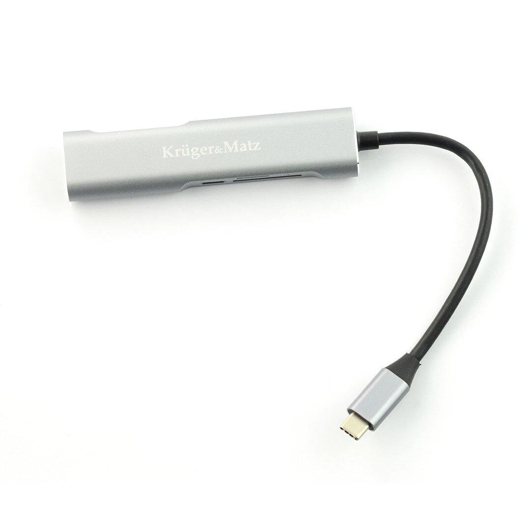 Kruger & Matz Adapteris (HUB) C tipo USB į HDMI / USB 3.0 / SD / MicroSD / C