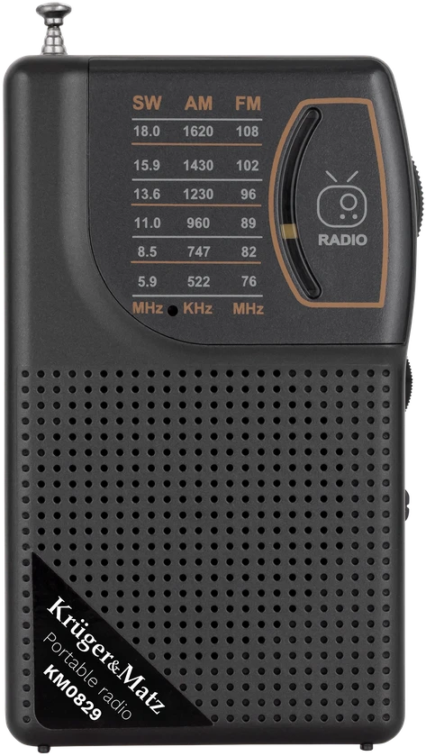 Kruger & Matz Radio KrugerMatz analoginis nešiojamas radijo imtuvas, modelis KM0829