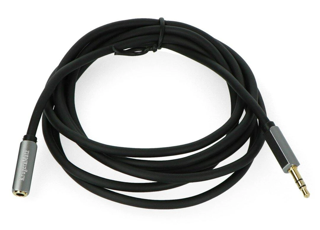 Kruger & Matz AUX - AUX 3.5mm kabelis 1.8m Juodas