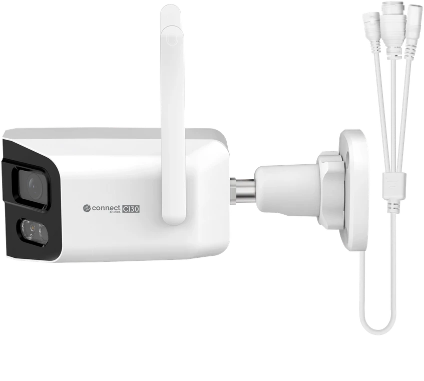Kruger & Matz Connect C130 Tuya Smart Life lauko WiFi kamera, panoraminė, 4 MP.