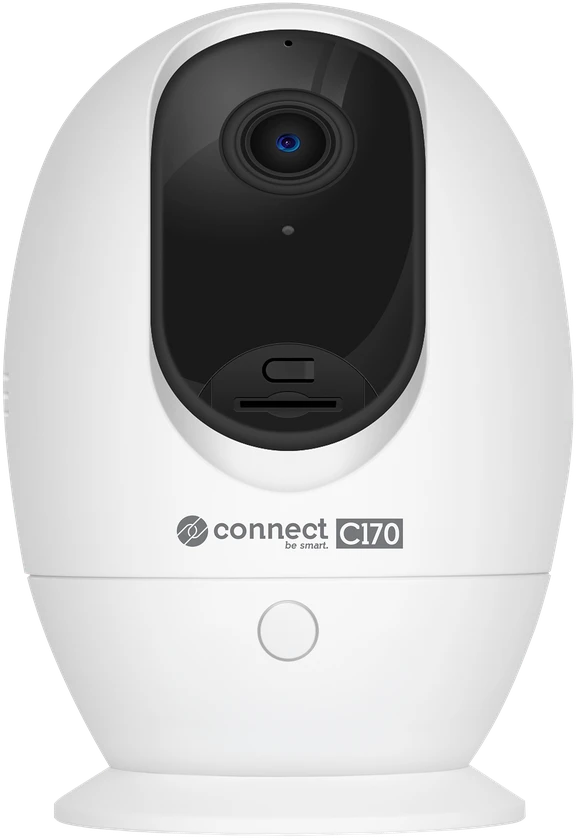 Kruger & Matz Connect C170 Tuya Smart Life WiFi Nanny kamera, besisukanti PTZ, garsas, temperatūra, drėgmė.