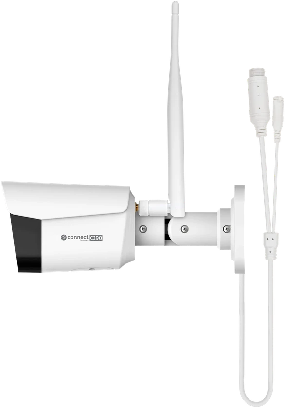 Kruger & Matz Connect C190 lauko WiFi kamera, 2K, Tuya, išmanusis gyvenimas, sekimas, ONVIF