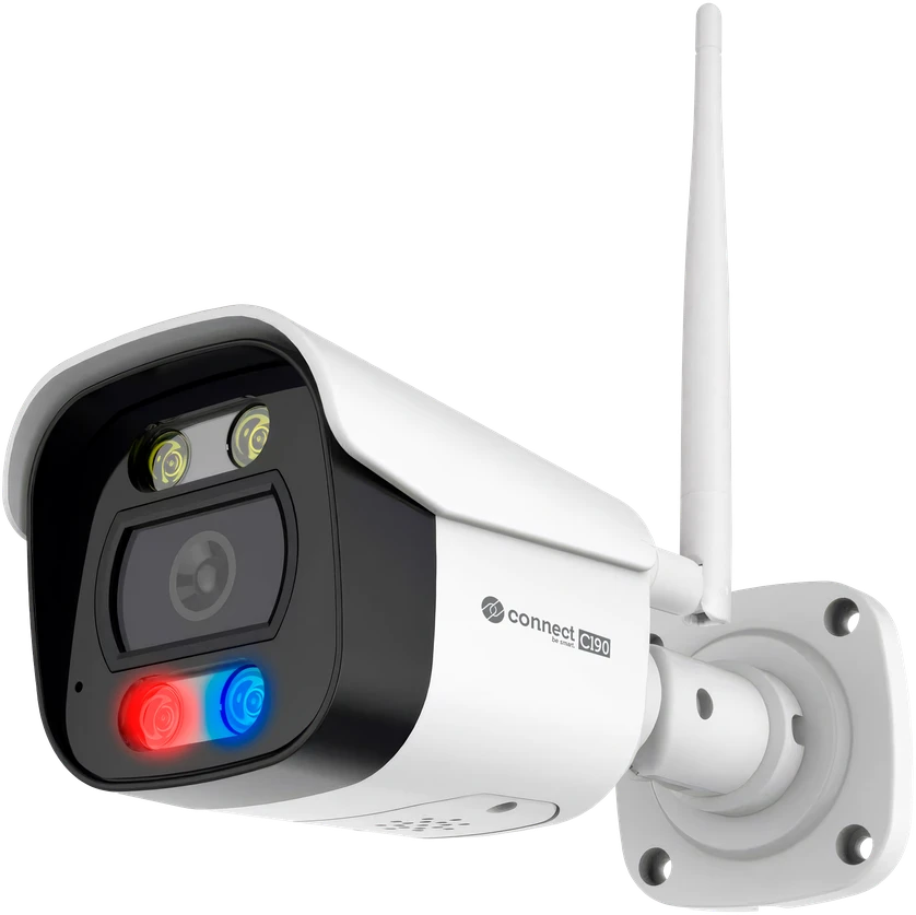 Kruger & Matz Connect C190 lauko WiFi kamera, 2K, Tuya, išmanusis gyvenimas, sekimas, ONVIF