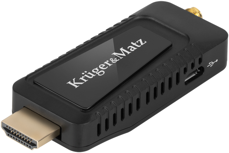 Kruger & Matz DVB-T2 HEVC H.265 mini imtuvas per HDMI