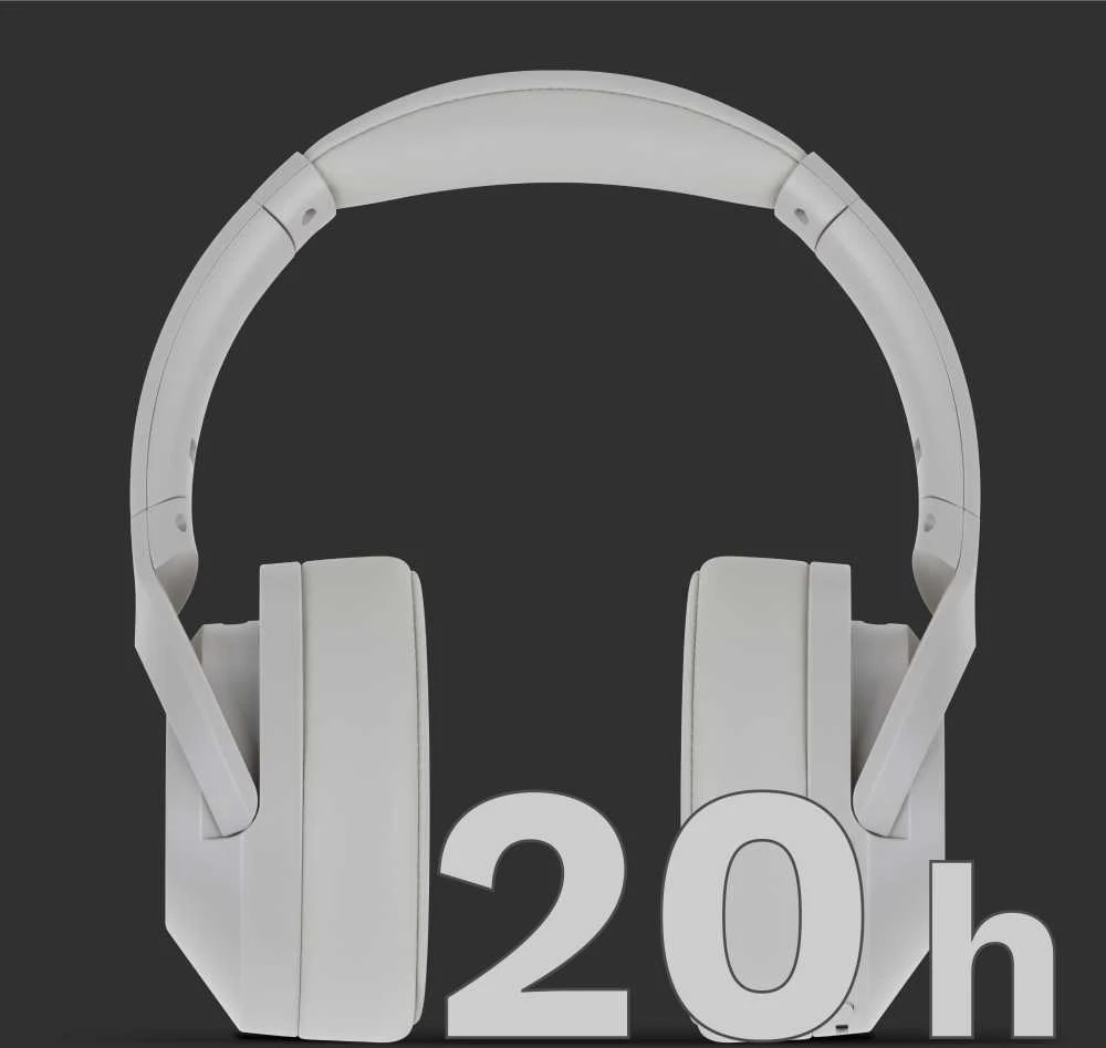 Kruger & Matz F2 ausinės - 20 valandų veikimo trukmė