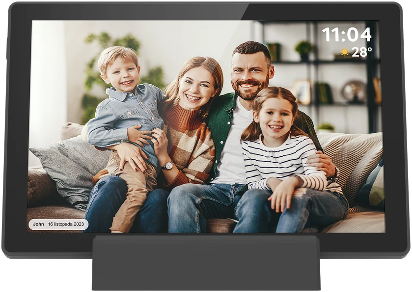 Kruger & Matz FRAMEO WiFi 10.1 skaitmeninis nuotraukų rėmelis su įmontuota baterija