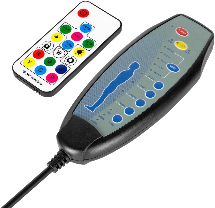 Kruger & Matz GX-150 žaidimų kėdė, juoda, LED, 7 taškų masažas