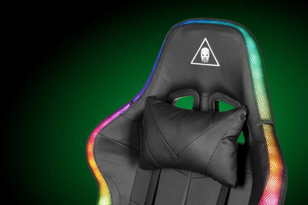 Kruger & Matz GX-150 žaidimų kėdė Juodas LED