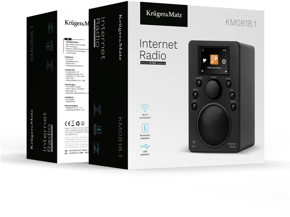Kruger & Matz KM0818.1 internetinis radijas