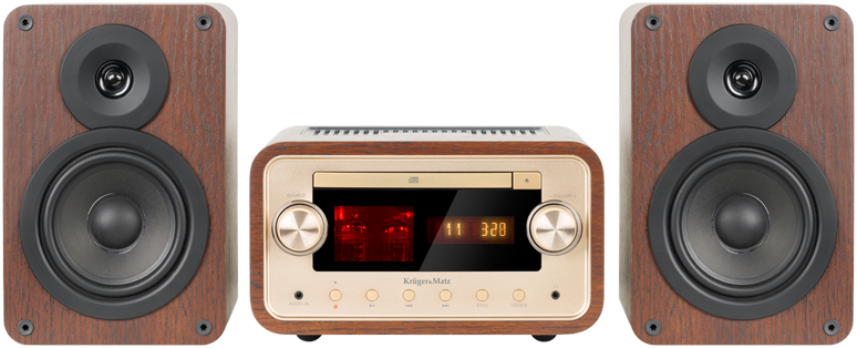 Muzikinis centras Kruger & Matz KM1961 vamzdžių bokštas (CD, USB, Bluetooth + NFC, DAB+ skaitmeninis radijas, FM)