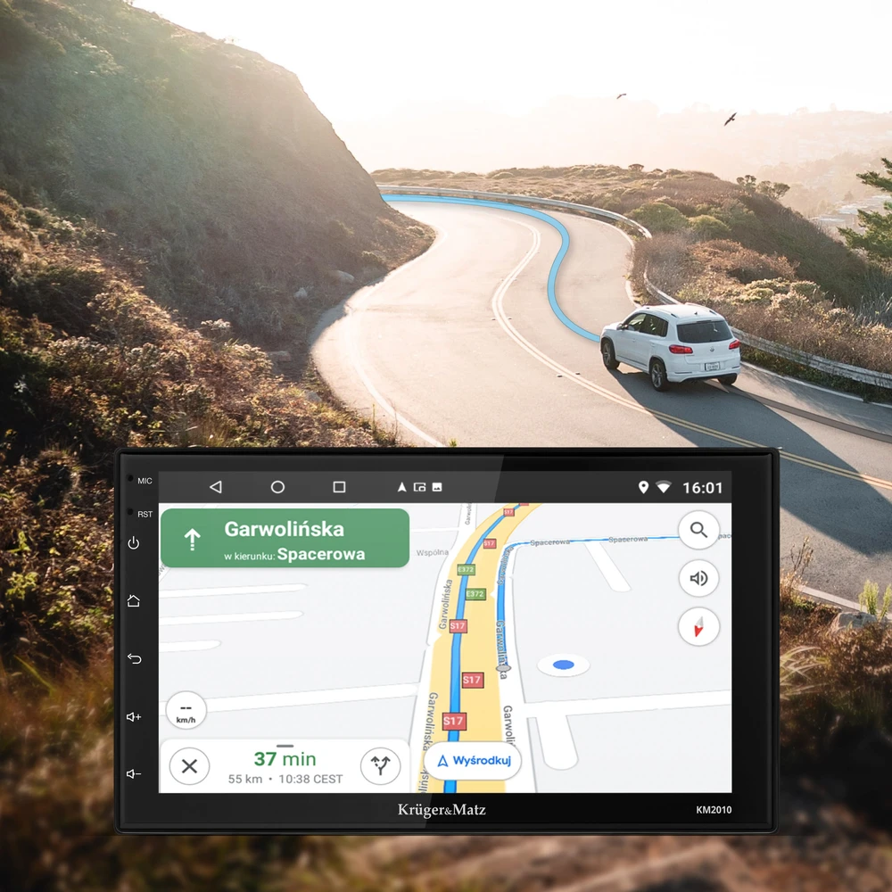 Kruger & Matz KM2010 CarPlay / AndroidAuto automobilio radijas
