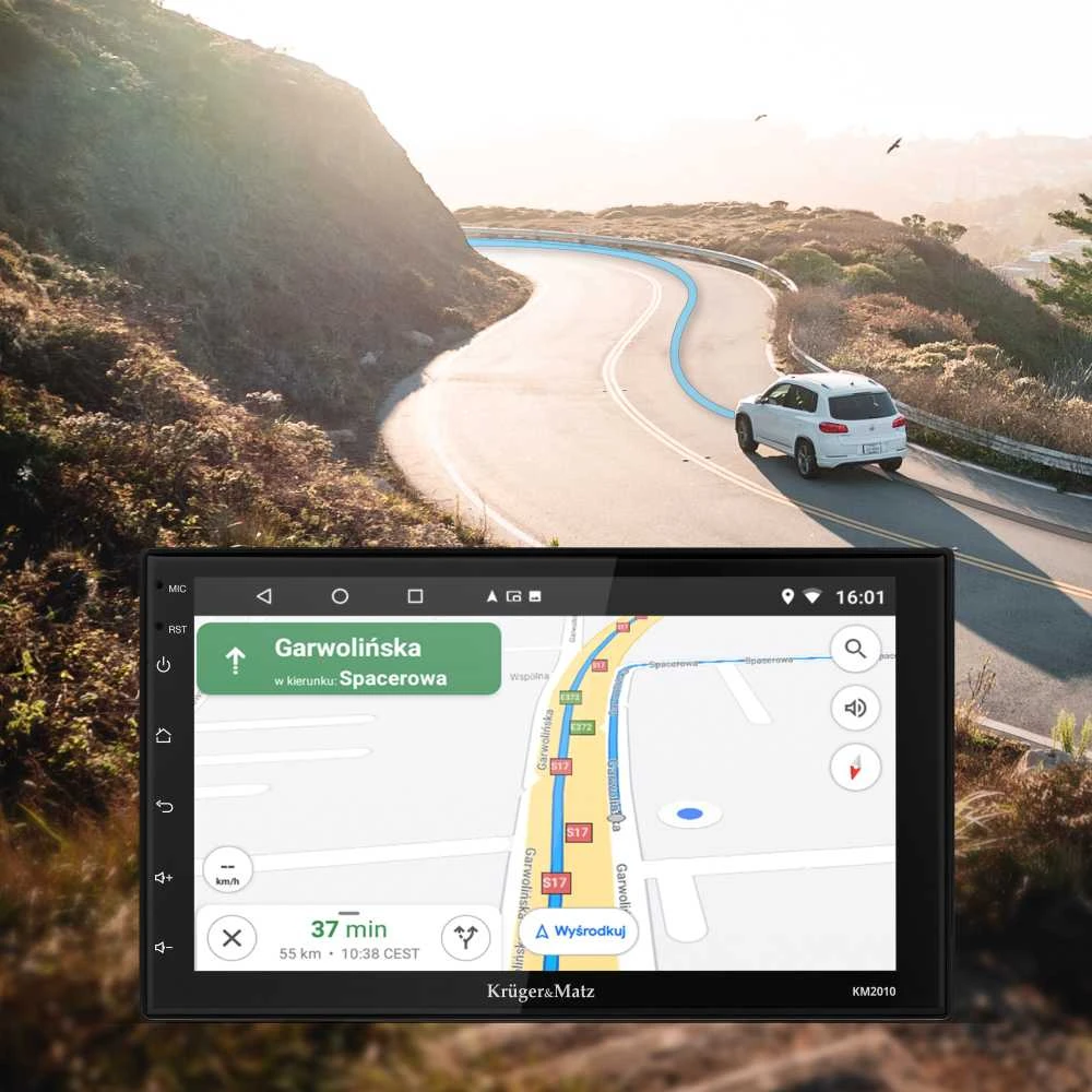 Automagnetola Kruger & Matz KM2010 CarPlay / AndroidAuto Car Radio