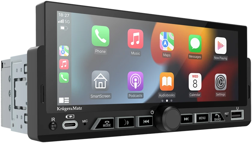 Kruger & Matz KM2017 CarPlay / AndroidAuto automobilio radijas