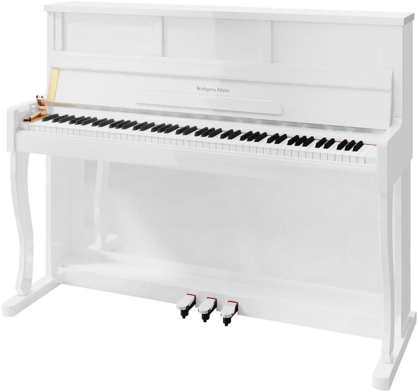 Kruger & Matz Pianino KrugerMatz KMDP-755 skaitmeninis pianinas, blizgiai baltas