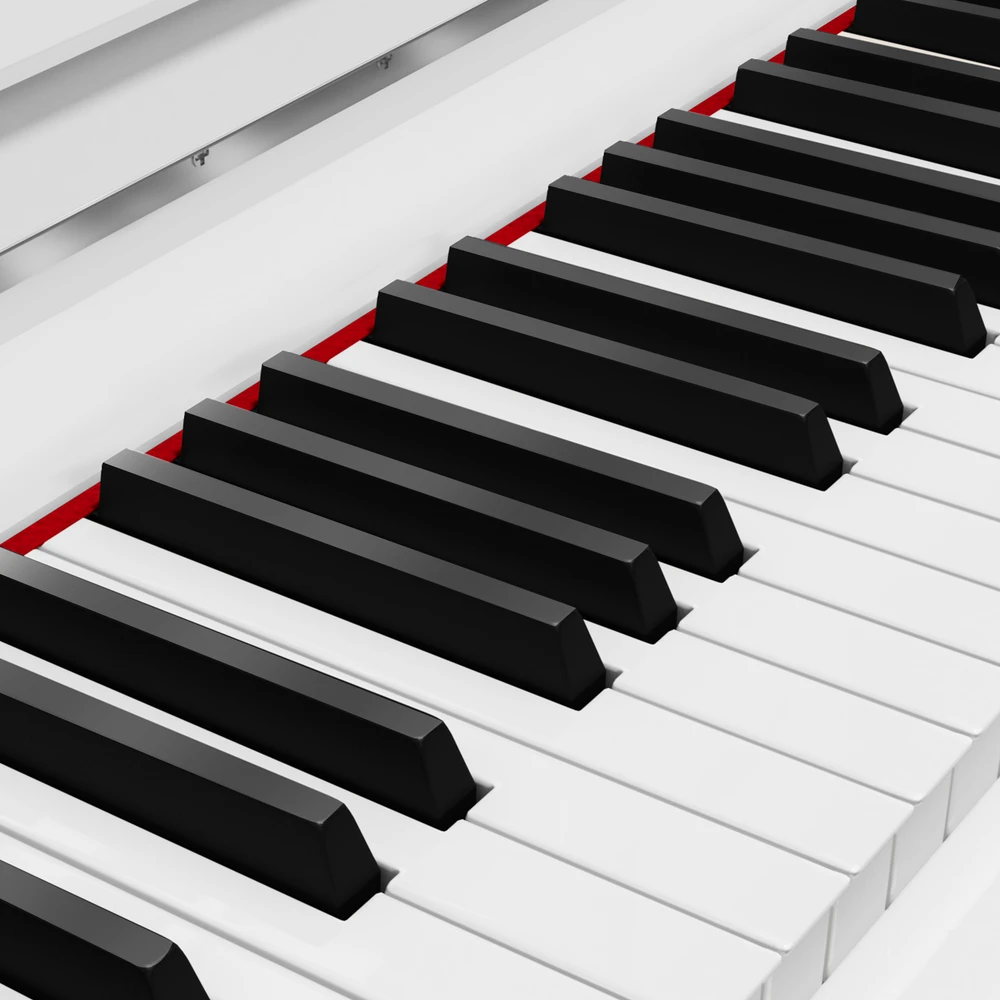 Kruger & Matz Pianino KrugerMatz KMDP-755 skaitmeninis pianinas, blizgiai baltas