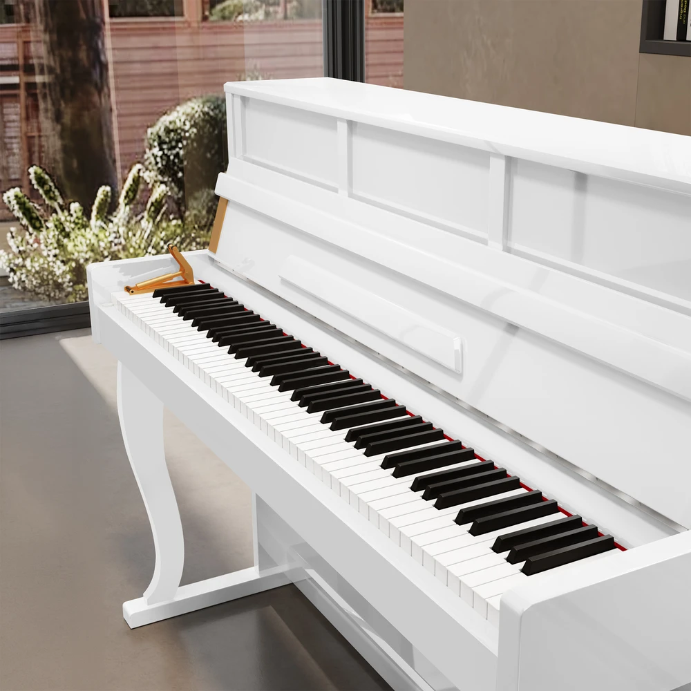 Kruger & Matz Pianino KrugerMatz KMDP-755 skaitmeninis pianinas, blizgiai baltas