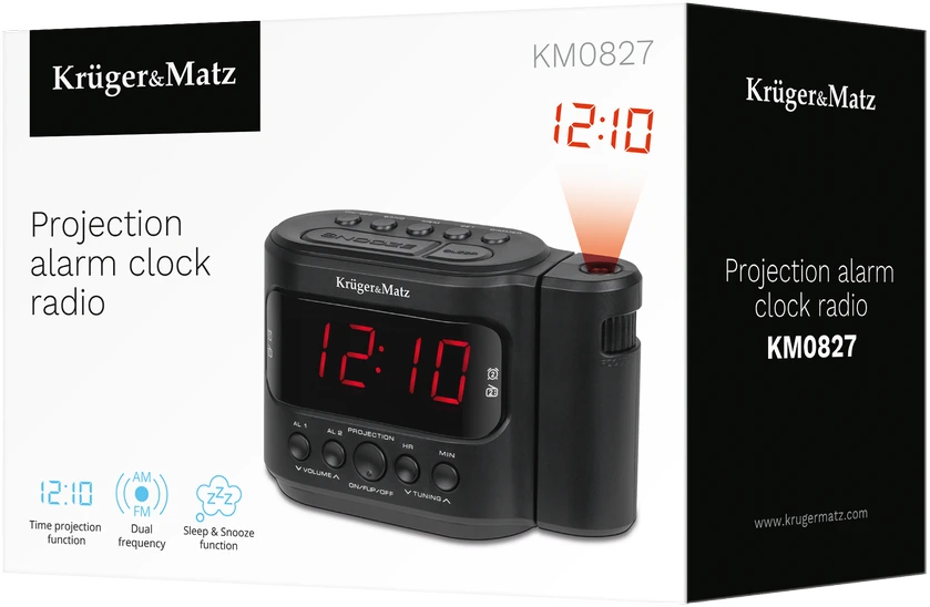 Kruger & Matz laikrodžio radijo modelis KM0827